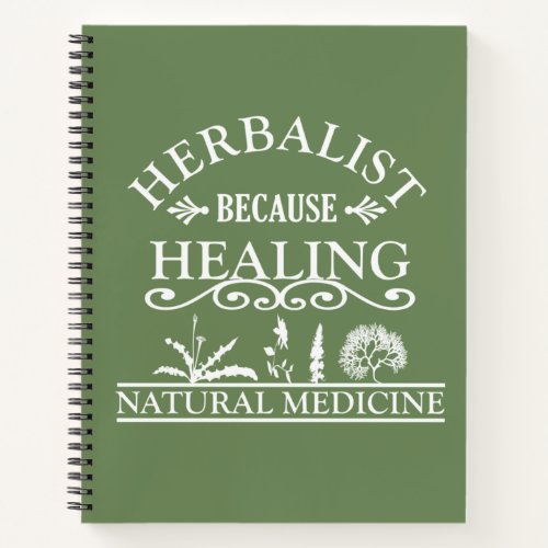 Herbalist natural medicine notebook