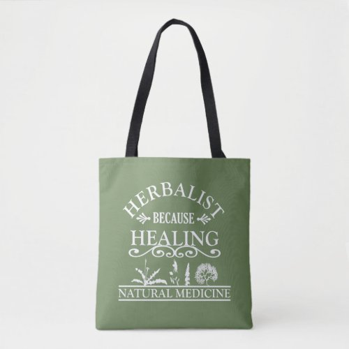Herbalist natural medicine tote bag