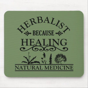 Herbalist natural medicine types of herbals mouse pad
