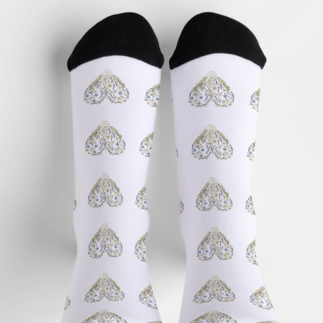 Herbalist’s Heart Apothecary Botanical Graphic Socks (Top)