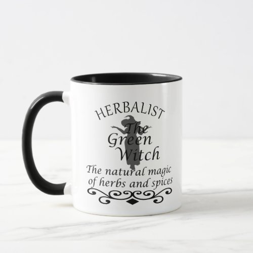 herbalist the green witch mug
