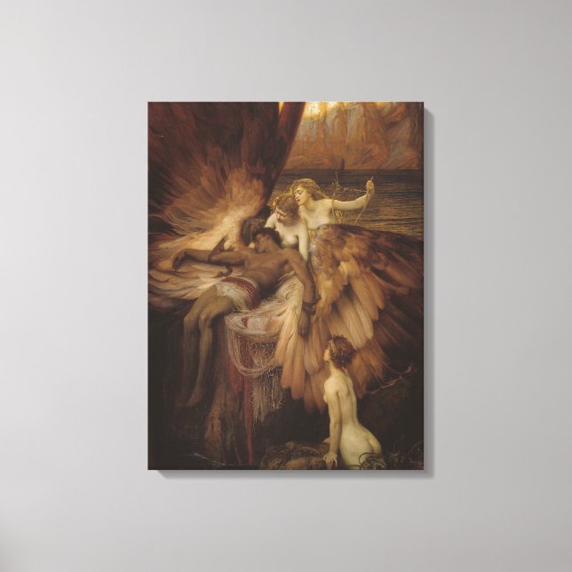 Herbert Draper - The Lament For Icarus Canvas Print (Front)