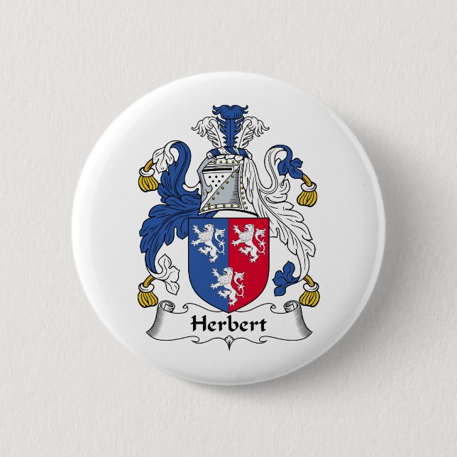 Herbert Family Crest Button (Front)