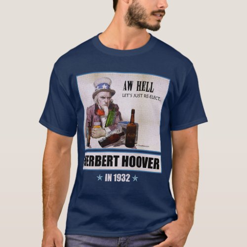 Herbert Hoover 1932 Campaign Mens Dark T_shirt