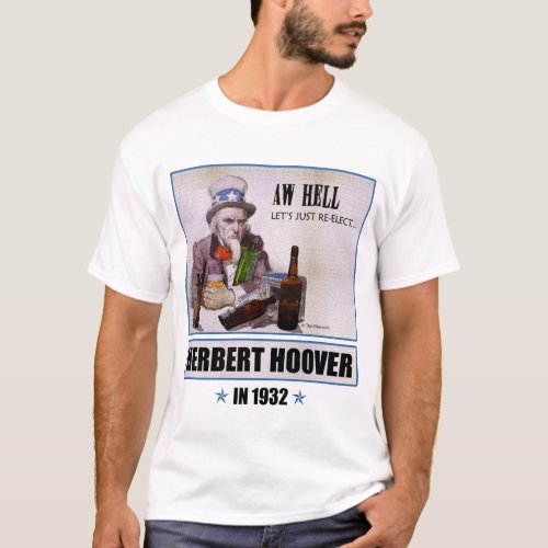 Herbert Hoover 1932 Campaign Mens Light T_shirt