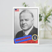 Herbert Hoover Baseball Card (Standing Front)