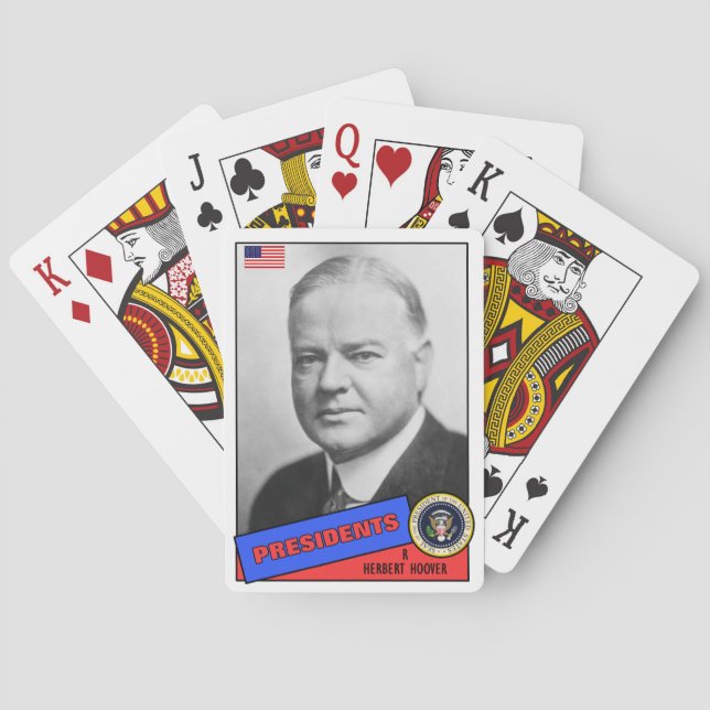Herbert Hoover Baseball Card (Back)