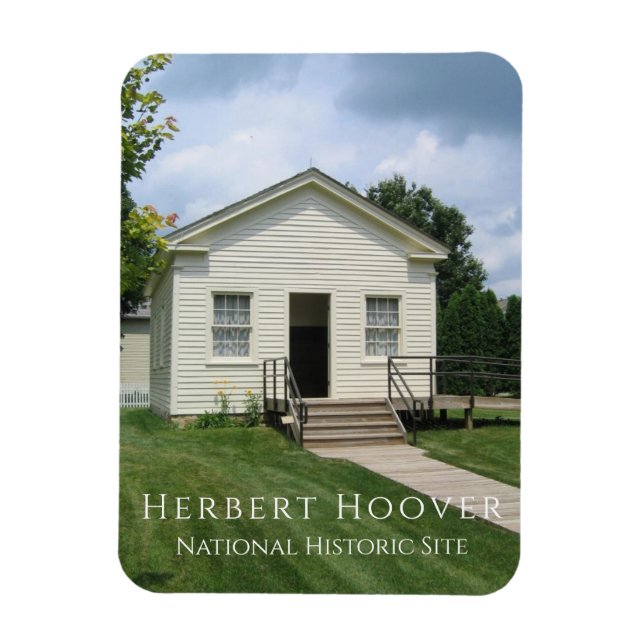 Herbert Hoover Childhood Schoolhouse, Iowa Magnet (Vertical)