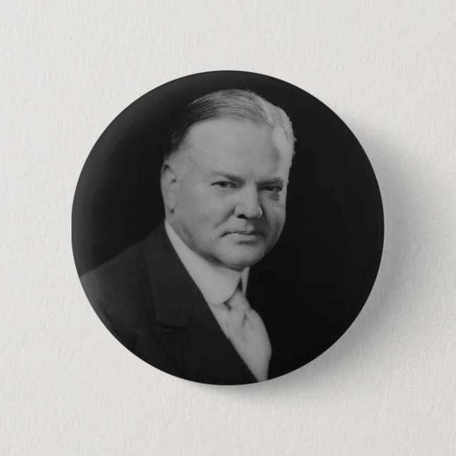 Herbert Hoover Pinback Button (Front)