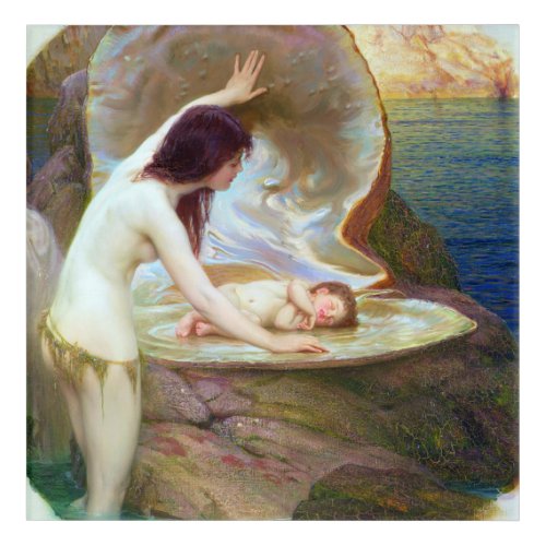 Herbert James Draper _ A Water Baby 1900 Acrylic Print