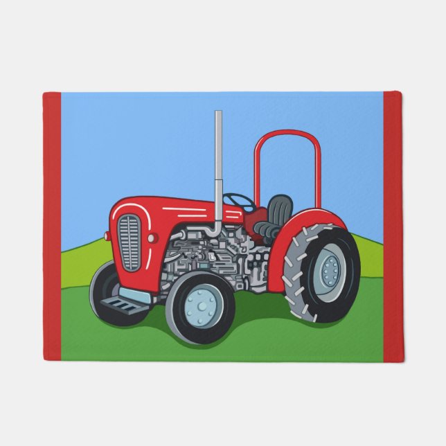 Herbert the Tractor Doormat (Front)