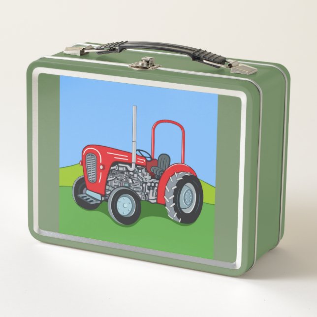 Herbert the Tractor Metal Lunch Box (Front)
