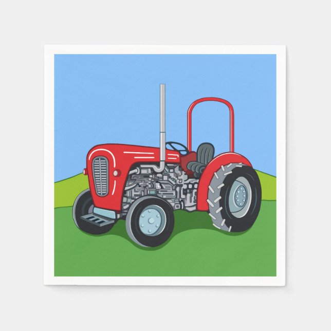 Herbert the Tractor Napkins (Front)