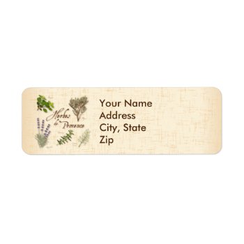 Herbes De Provence Address Labels by pomegranate_gallery at Zazzle