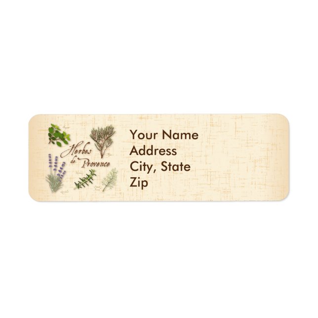 Herbes de Provence Address Labels (Front)