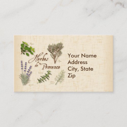 Herbes de Provence Business Card