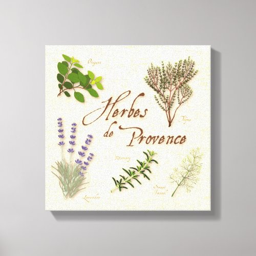 Herbes de Provence Canvas Art