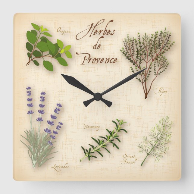 Herbes de Provence Clock (Front)