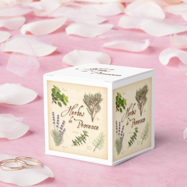 Herbes de Provence Favor Box (Wedding)