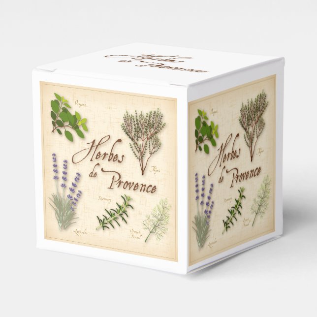 Herbes de Provence Favor Box (Front Side)