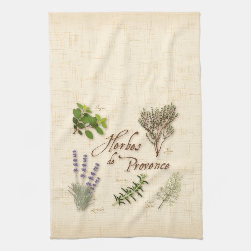 Herbes de Provence Kitchen Towel