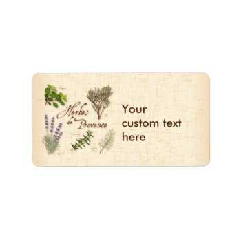 Herbes De Provence Labels by pomegranate_gallery at Zazzle