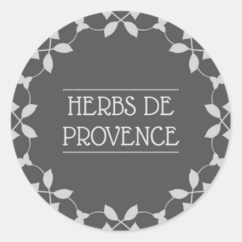 Herbes De Provence Spice Jar Label