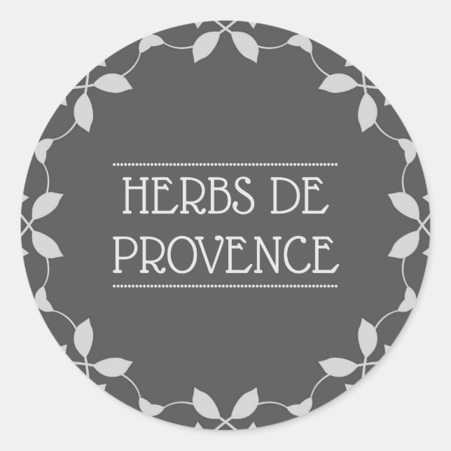 Herbes De Provence Spice Jar Label (Front)