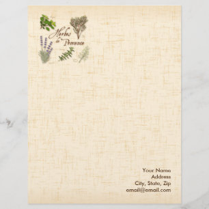 Herbes de Provence Stationery Paper