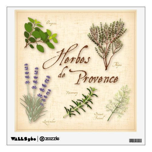 Herbes de Provence Wall Decal