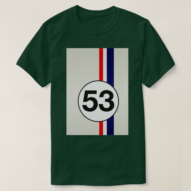 Herbie 53 Racing stripes T-Shirt (Design Front)