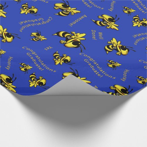 Herbie the Hornet Graduation Wrapping Paper