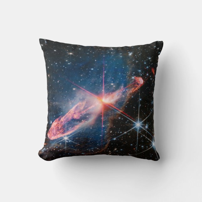 Herbig-Haro 46/47 Throw Pillow (Front)