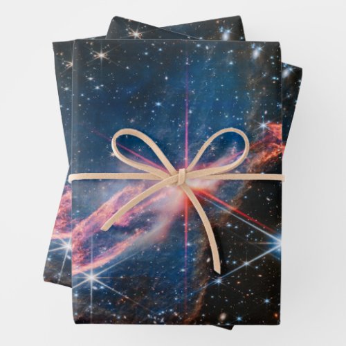 Herbig_Haro 4647 Webb Space Telescope Image Gift Wrapping Paper Sheets