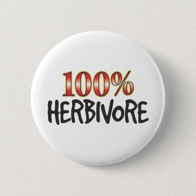 Herbivore 100 Percent Button (Front)
