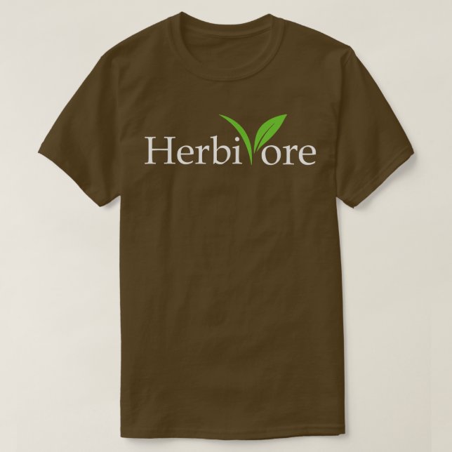 Herbivore Animals Vegetarian Plant  T-Shirt (Design Front)