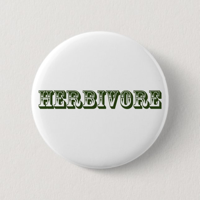 herbivore pinback button (Front)