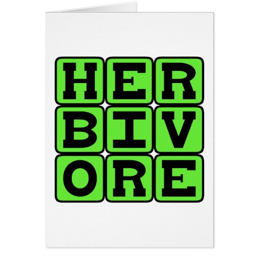 Herbivore, Plant Eater Cards (Front)
