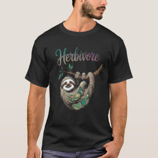 Herbivore Sloth, Vegan and Cute Animal Fun T-Shirt