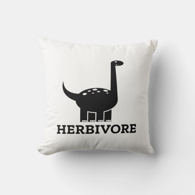 Herbivore Throw Pillow (Front)