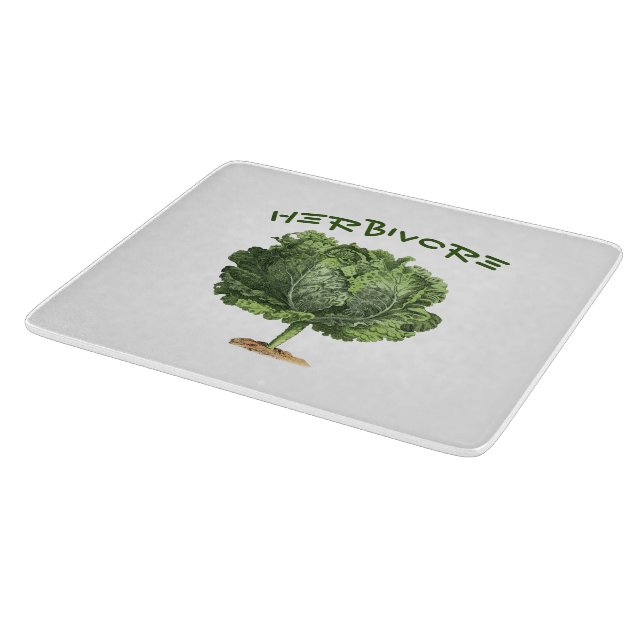 Herbivore Vegan Vegetarian Kitchen Cutting Board (Corner)