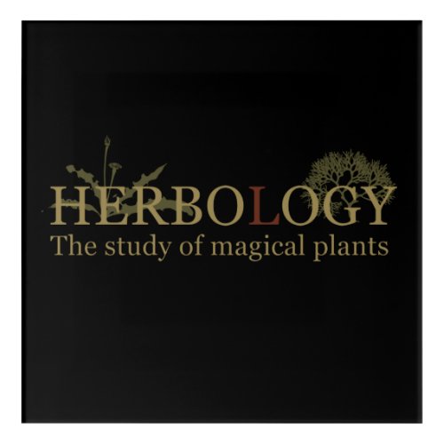 herbology acrylic print