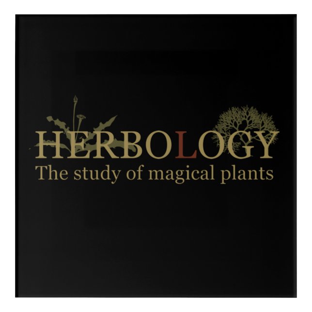herbology acrylic print (Front)
