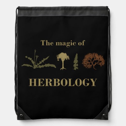 herbology drawstring bag