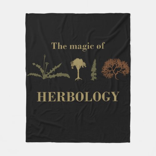 herbology fleece blanket
