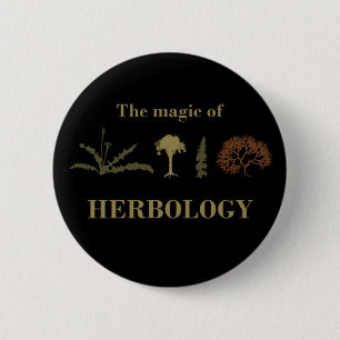 Herbology herbalism herbalist button