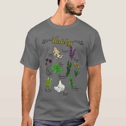 Herbology Plant Lady Herb Flower Garden Herbology T_Shirt