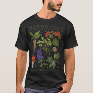 Herbology Plants Vintage Style Textbook T-Shirt