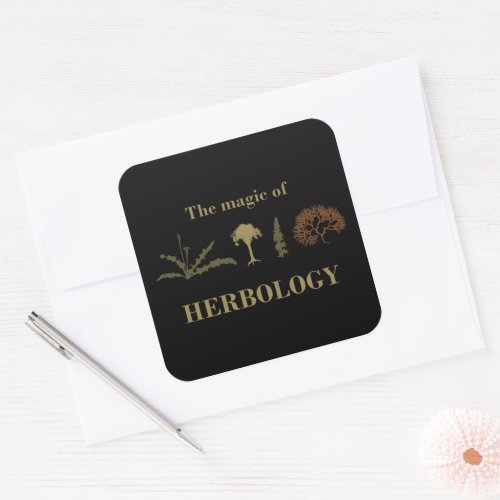 herbology square sticker