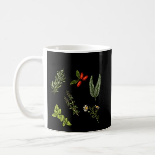 Herbology The Of Herbs Thyme Rosemary Basil Chamom Coffee Mug
